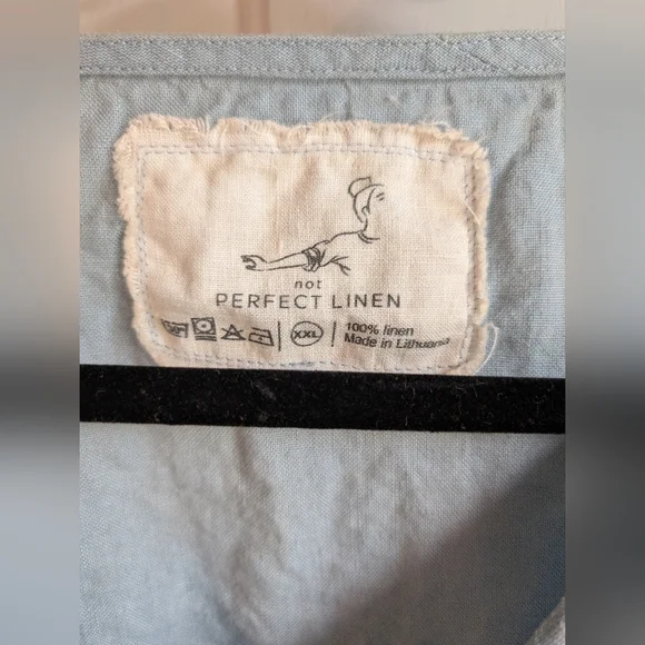 notPERFECTLINEN GORDES boxy Top, XXL, Swedish Blue - Picture 4 of 7